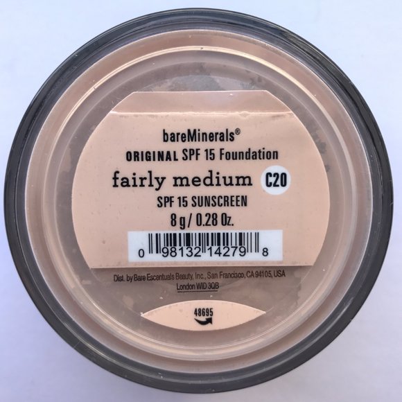 #NWT bareMinerals SPF15 Original Foundation Fairly Medium C20 8g/0.28oz - Picture 1 of 2